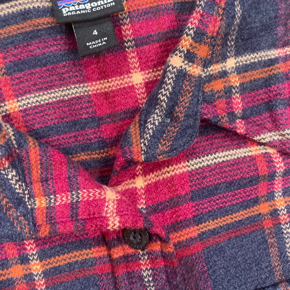 NWOT Patagonia Organic Cotton Fjord Flannel Button Down - Picture 5 of 6